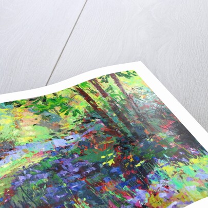 Path Through the Bluebells, 2018 by Sylvia Paul