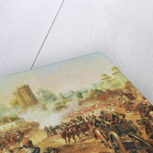 Charge of the Queens Bays against the Mutineers at Lucknow, 6th March 1858 by Henry A. Payne