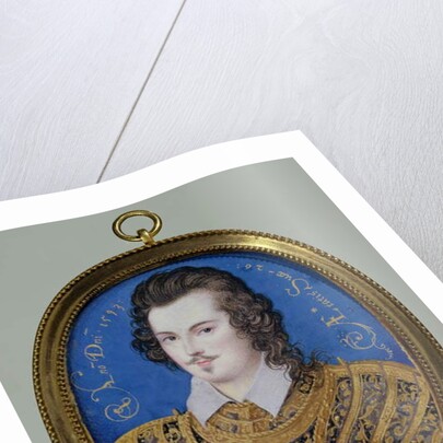 Portrait of an unknown youth, aged 26, 1593 by Isaac Oliver