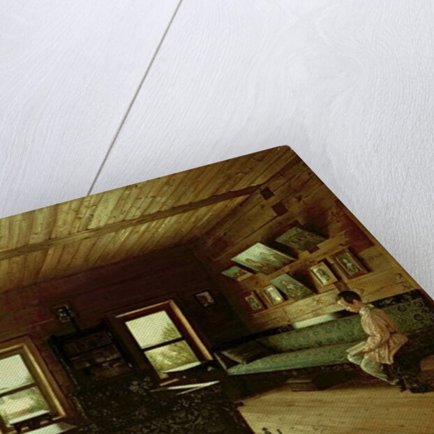 The Study in the House of Nikolai Milyukov at Ostrovky, 1844 by Grigori Vasilievich Soroka