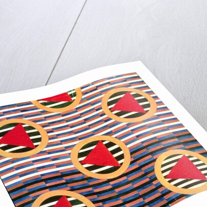 Red Triangles in Circles by Lyubov Sergeevna Popova