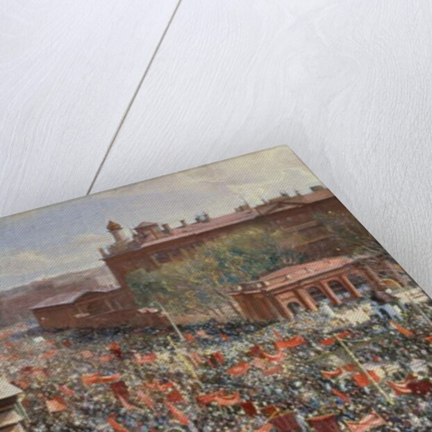 Demonstration on the October 25th Avenue by Isaak Israilevich Brodsky