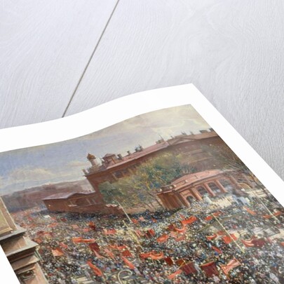 Demonstration on the October 25th Avenue by Isaak Israilevich Brodsky