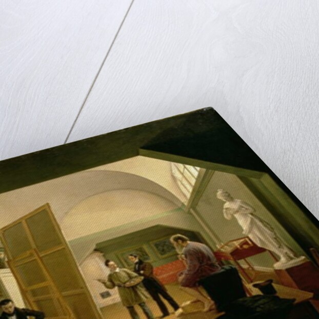 The Studio of Petr Vasilevich Basin 1833 by Kapiton Alekseevich Zelentsov