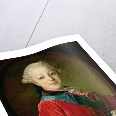 Portrait of Pavel Petrovich 1761 by Fedor Stepanovich Rokotov