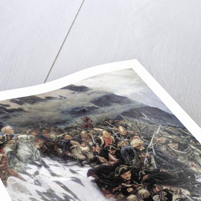 Suvorov's Army Crossing the Alps in 1799, 1899 by Vasilij Ivanovic Surikov