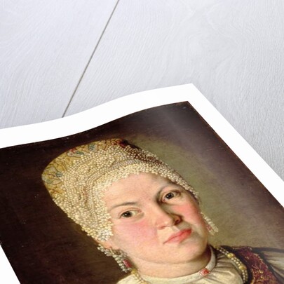 Portrait of a Woman in Russian Costume, 1769 by School Russian