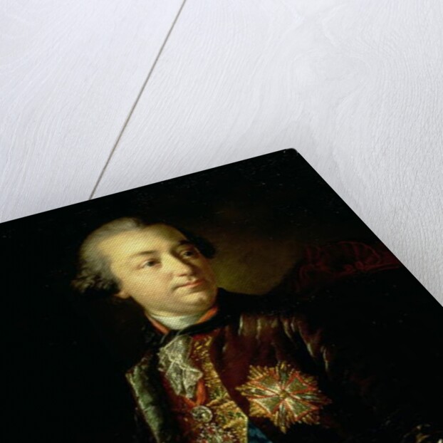 Portrait of Ivan Ivanovich Shuvalov President of the Academy of Arts by Anton Pavlovich Losenko