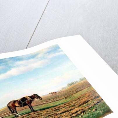 Ploughing the Field, 1871 by Mikhail Konstantinovich Klodt