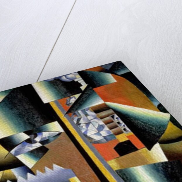 Portrait of the Artist Ivan Vasilievich Klyun as a Builder, 1911 by Kazimir Severinovich Malevich