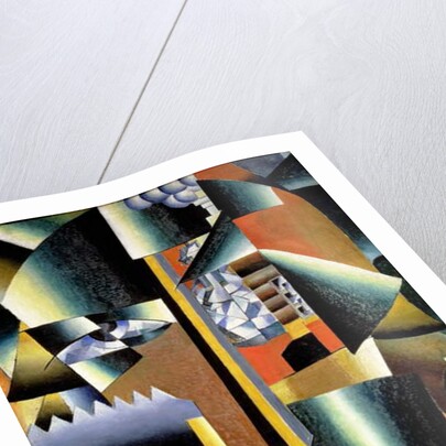 Portrait of the Artist Ivan Vasilievich Klyun as a Builder, 1911 by Kazimir Severinovich Malevich