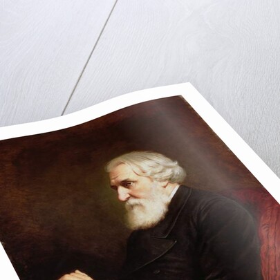 Portrait of Ivan Sergeevich Turgenev 1872 by Vasili Grigorevich Perov