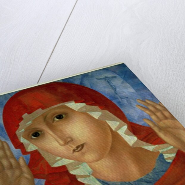 The Mother of God: 'The Tenderness of Cruel Hearts', 1914-15 by Kuzma Sergeevich Petrov-Vodkin