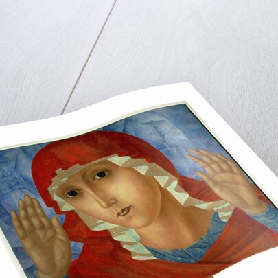 The Mother of God: 'The Tenderness of Cruel Hearts', 1914-15 by Kuzma Sergeevich Petrov-Vodkin