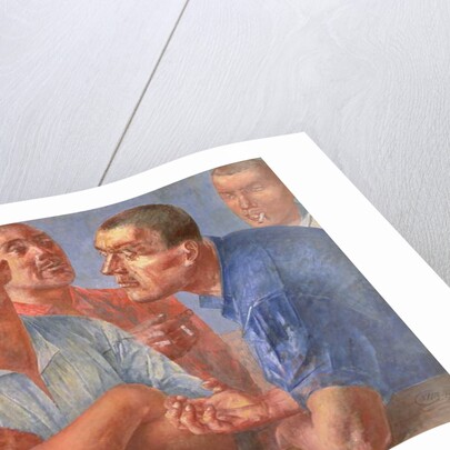 Labourers, 1926 by Kuzma Sergeevich Petrov-Vodkin