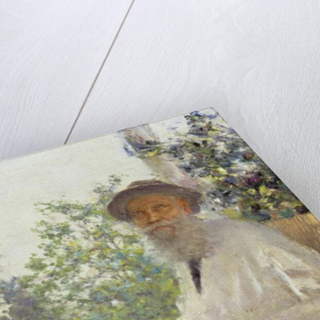 Portrait of Lev Nikolaevich Tolstoy on the Terrace, 1905 by Ivan Pokitonov