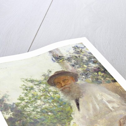 Portrait of Lev Nikolaevich Tolstoy on the Terrace, 1905 by Ivan Pokitonov