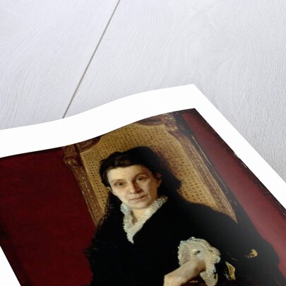 Portrait of Poliksena Stepanovna Stasova wife of D.V. Stasov, 1879 by Ilya Efimovich Repin