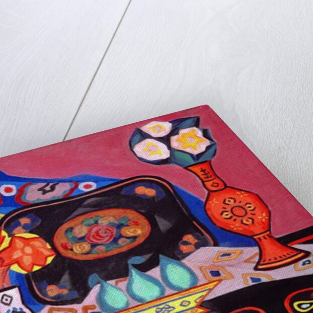 Still Life with Vases by Iosif Solomonovich Shkol'nik