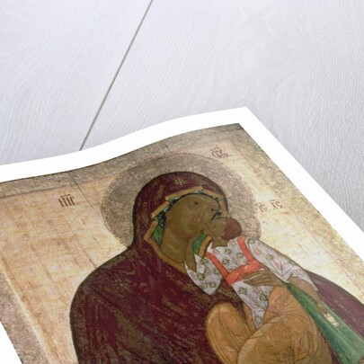 The Yakhroma Madonna of Humility, Russian icon, possibly School of Pskov by Russian School