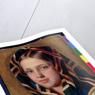 Girl in a Shawl by Aleksei Gavrilovich Venetsianov