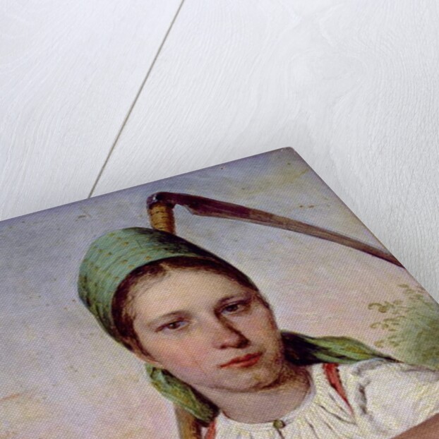 Peasant Woman with a Scythe and Rake, c.1825 by Aleksei Gavrilovich Venetsianov