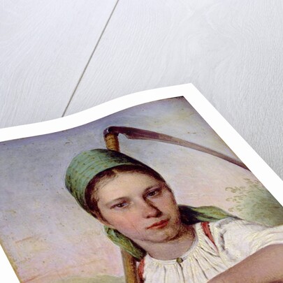 Peasant Woman with a Scythe and Rake, c.1825 by Aleksei Gavrilovich Venetsianov