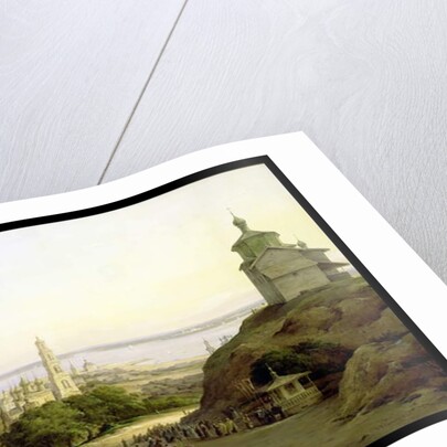 View of Yuryevets, on the Volga, 1851 by Nikanor Grigor'evich Chernetsov