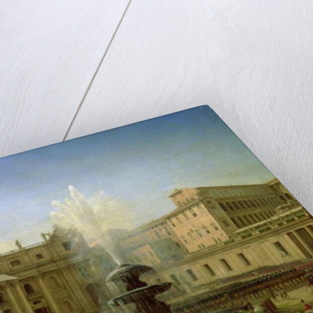 The Piazza San Pietro in Rome at the time of a Papal Blessing, 1850 by Grigori Grigor'evich Chernetsov