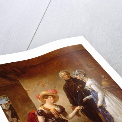 The Generosity of the Duchess of Angouleme, 1821 by Antoinette Cecile Hortense Lescot Haudebourt