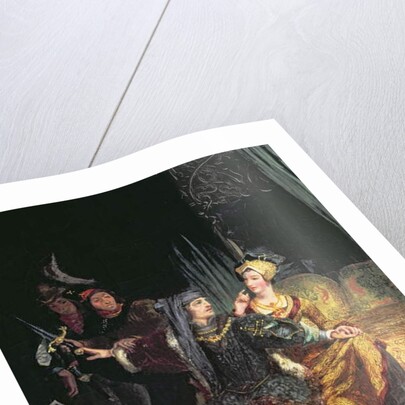 Charles VI and Odette de Champdivers, c.1824-26 by Ferdinand Victor Eugene Delacroix