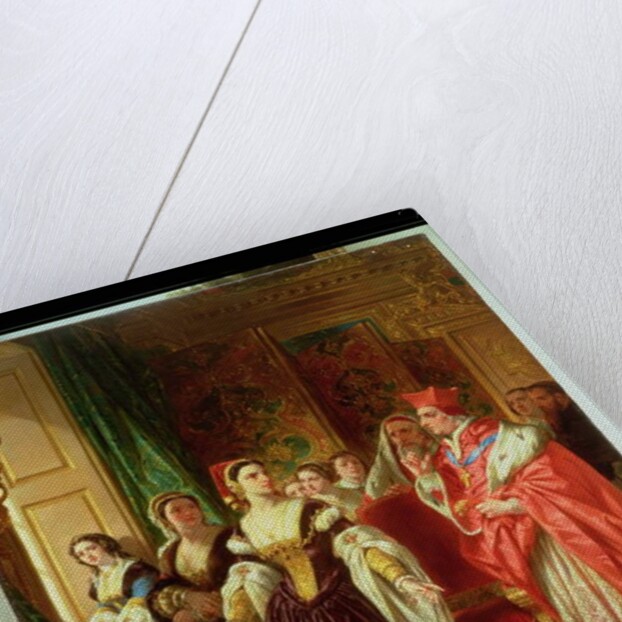 A Scene from Shakespeare's Henry VIII; Cardinal Wolsey and Katherine of Aragon, 1858 by Eugene Deveria