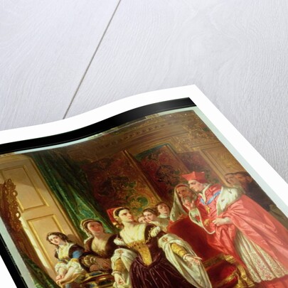 A Scene from Shakespeare's Henry VIII; Cardinal Wolsey and Katherine of Aragon, 1858 by Eugene Deveria