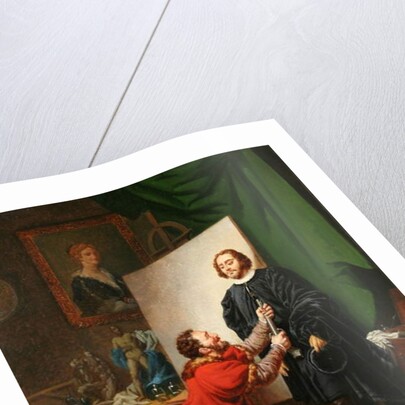 Aretino in the studio of Tintoretto, c.1822 by Pierre-Nolasque Bergeret