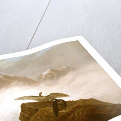 Eagles Landing on an Alpine Peak by Karl Gustav Carus