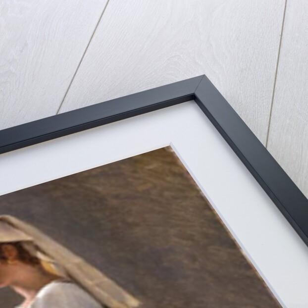 One of a pair of Italian studies: An Italian Peasant Spinning, 1820 by Achille Etna Michallon