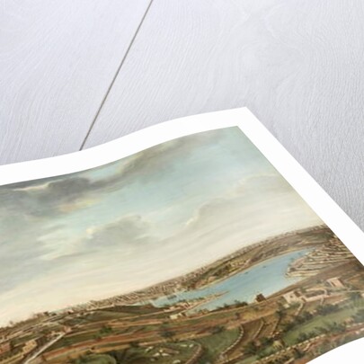 One of a set of seven views of Valletta, Malta and its environs, c.1753 by Alberto Pullicino