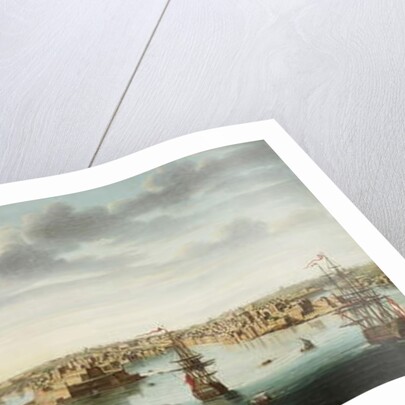 One of a set of seven views of Valletta, Malta and its environs, c.1753 by Alberto Pullicino