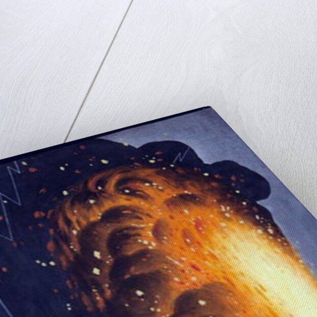 View of the great eruption of Mount Vesuvius on Sunday night August 8th 1779 from His Sicilian Majestiy's Palace at Pausilipo by Pietro Fabris