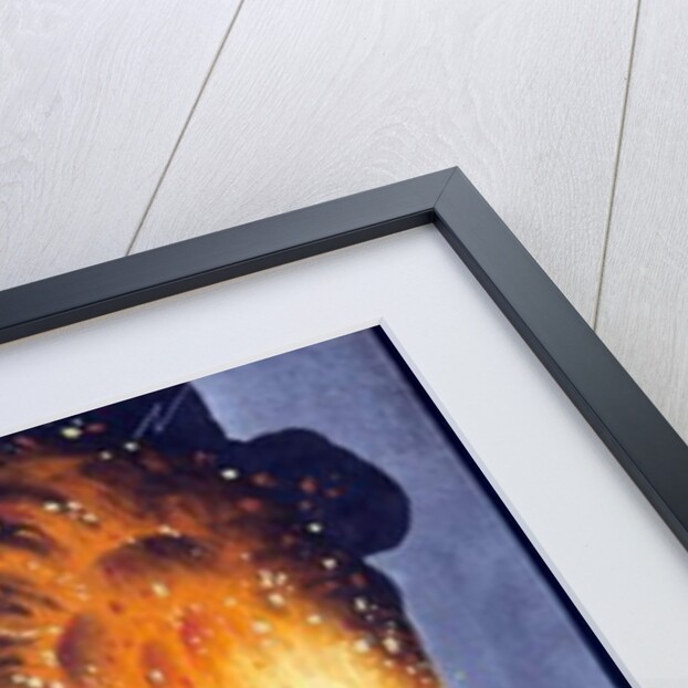 View of the great eruption of Mount Vesuvius on Sunday night August 8th 1779 from His Sicilian Majestiy's Palace at Pausilipo by Pietro Fabris