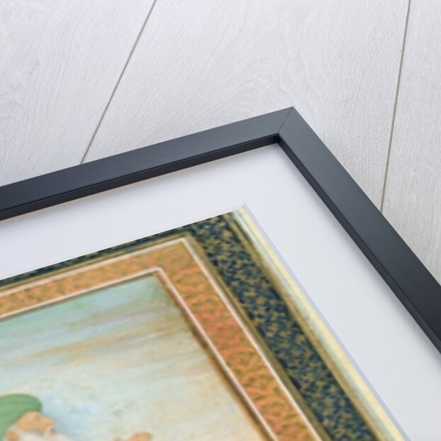 Khawa Khizir Khan riding on a fish by Mughal School