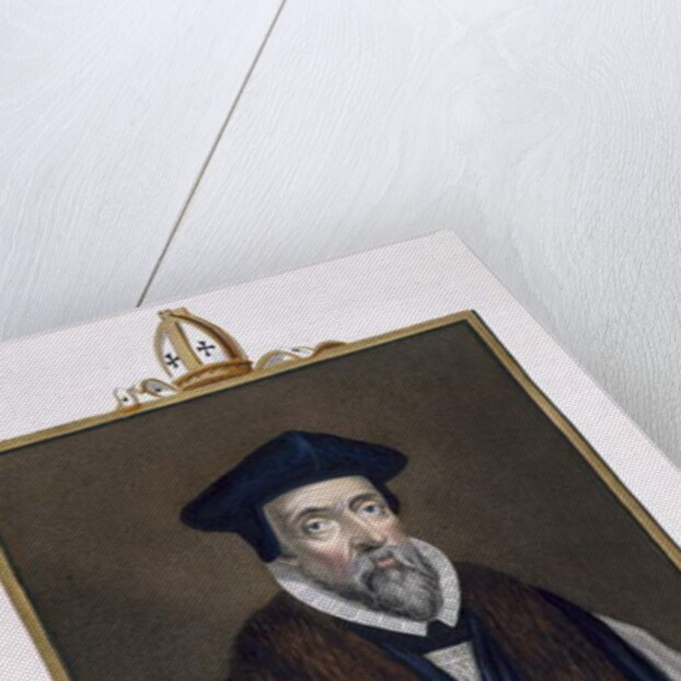 Portrait of John Hooper Bishop of Gloucester by Sarah Countess of Essex