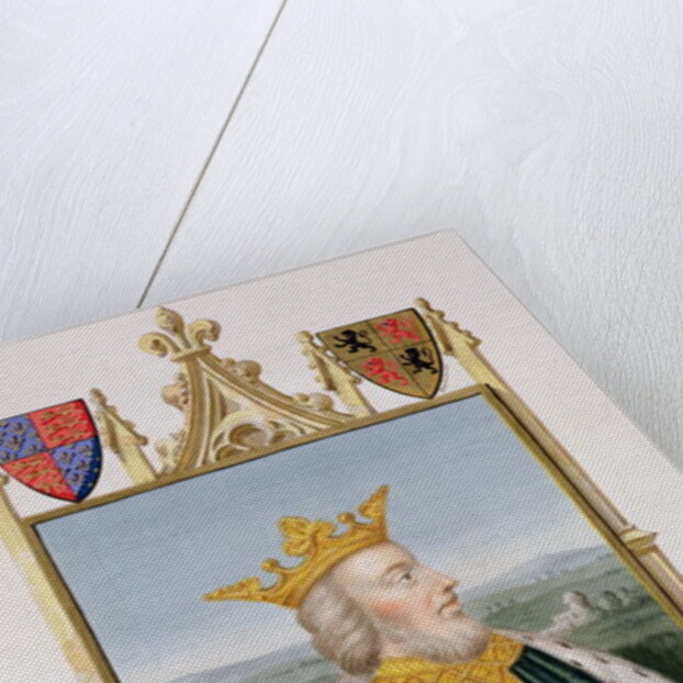 Portrait of Edward III King of England from 1327 from 'Memoirs of the Court of Queen Elizabeth'. by Sarah Countess of Essex