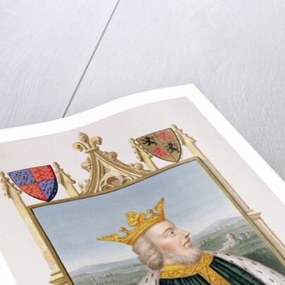 Portrait of Edward III King of England from 1327 from 'Memoirs of the Court of Queen Elizabeth'. by Sarah Countess of Essex