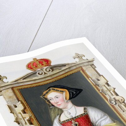 Portrait of Jane Seymour 3rd Queen of Henry VIII by Sarah Countess of Essex