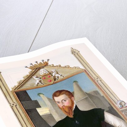 Portrait of Edward Courtenay Last Earl of Devonshire from 'Memoirs of the Court of Queen Elizabeth'. by Sarah Countess of Essex