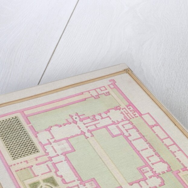 Ground Plan of the Old House at Hatfield in Queen Elizabeth's Time from 'Memoirs of the Court of Queen Elizabeth'. by Sarah Countess of Essex
