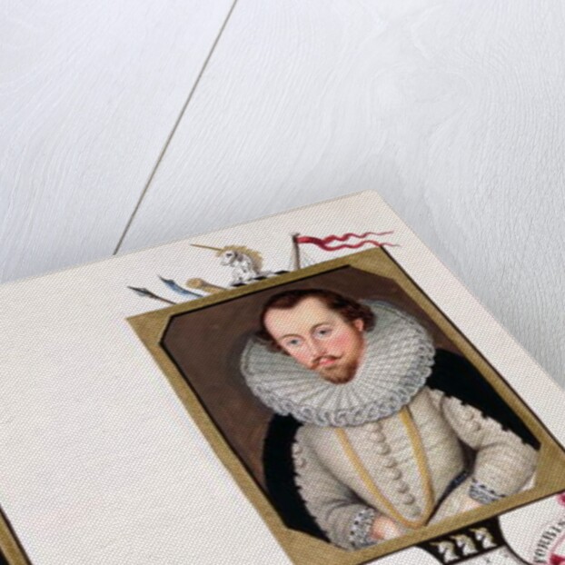 Double portrait of Sir Francis Drake and Sir Martin Frobisher from 'Memoirs of the Court of Queen Elizabeth. by Sarah Countess of Essex