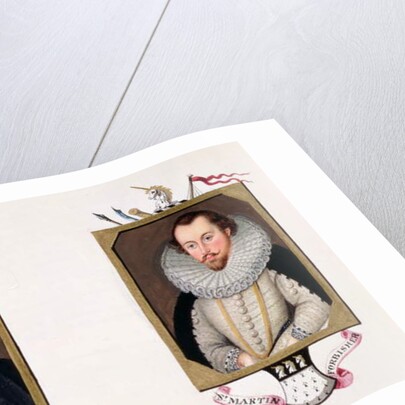 Double portrait of Sir Francis Drake and Sir Martin Frobisher from 'Memoirs of the Court of Queen Elizabeth. by Sarah Countess of Essex