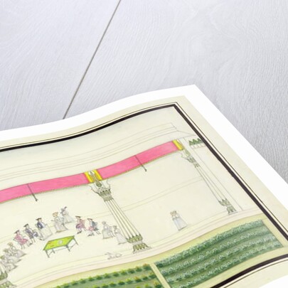 Treaty of the Nawab with the British at Benares in 1765 at which Gentil was present by French School